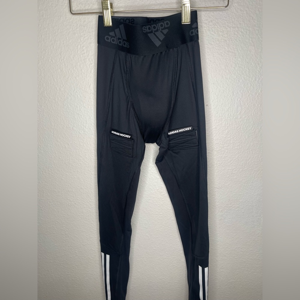Adidas Hockey Mens Size xs Baselayer Tights with Cup Mens Black